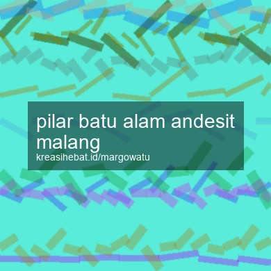 Pilar Batu Alam Andesit Malang