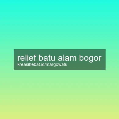 Relief Batu Alam Bogor