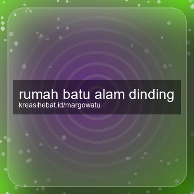 Rumah Batu Alam Dinding