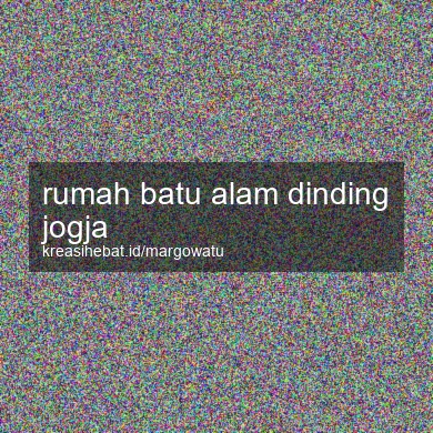 Rumah Batu Alam Dinding Jogja
