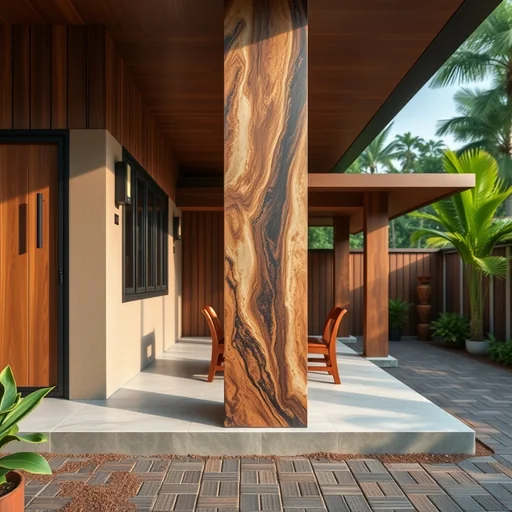 Rumah Batu Alam Dinding Tangerang