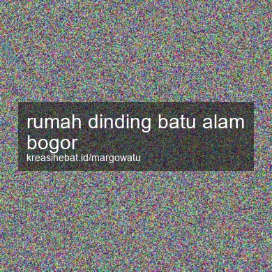 Rumah Dinding Batu Alam Bogor