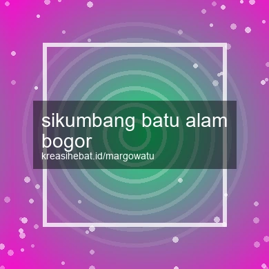 Sikumbang Batu Alam Bogor