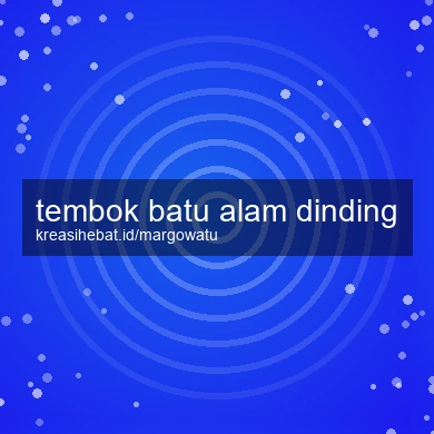 Tembok Batu Alam Dinding