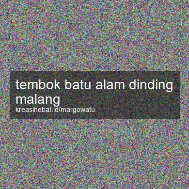 Tembok Batu Alam Dinding Malang