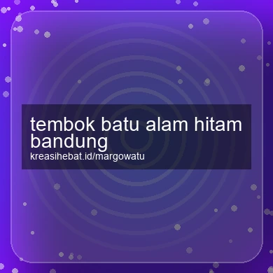 Tembok Batu Alam Hitam Bandung