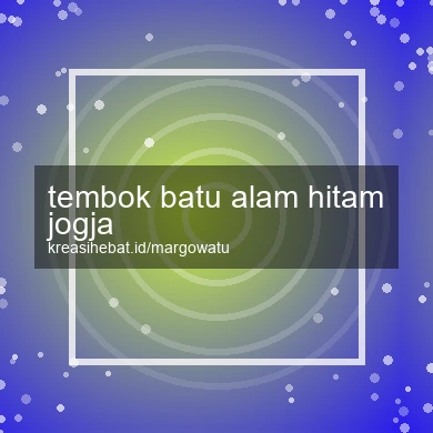 Tembok Batu Alam Hitam Jogja