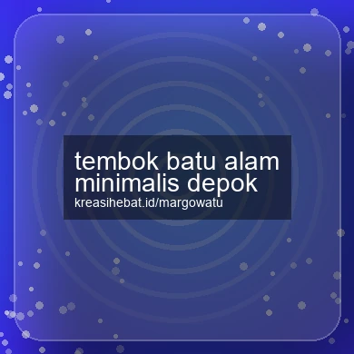 Tembok Batu Alam Minimalis Depok