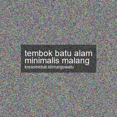 Tembok Batu Alam Minimalis Malang