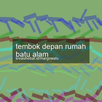 Tembok Depan Rumah Batu Alam