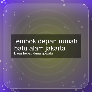 Tembok Depan Rumah Batu Alam Jakarta