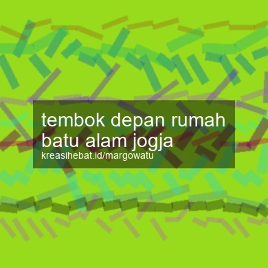 Tembok Depan Rumah Batu Alam Jogja