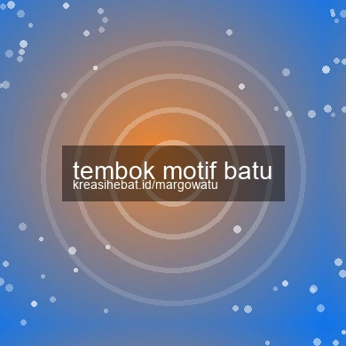 Tembok Motif Batu