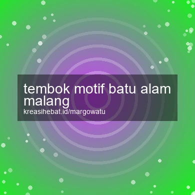 Tembok Motif Batu Alam Malang