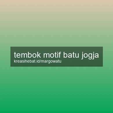 Tembok Motif Batu Jogja