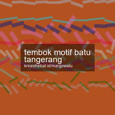 Tembok Motif Batu Tangerang