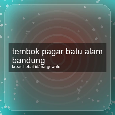 Tembok Pagar Batu Alam Bandung