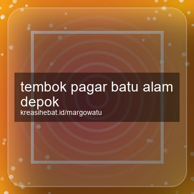 Tembok Pagar Batu Alam Depok