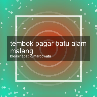 Tembok Pagar Batu Alam Malang