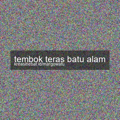 Tembok Teras Batu Alam