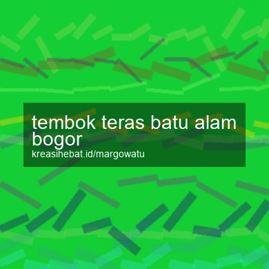 Tembok Teras Batu Alam Bogor