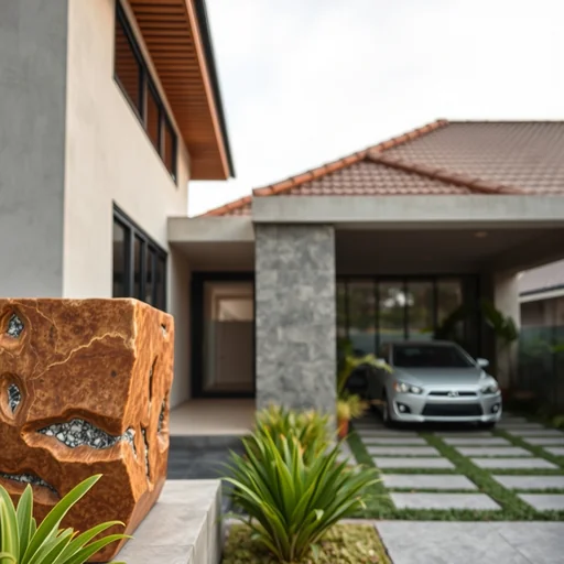 Tempelan Batu Alam Minimalis Tangerang