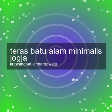 Teras Batu Alam Minimalis Jogja