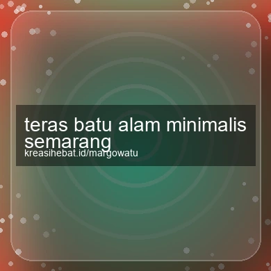 Teras Batu Alam Minimalis Semarang