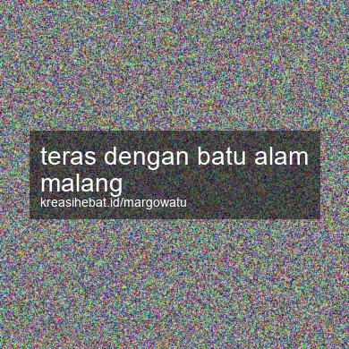 Teras Dengan Batu Alam Malang