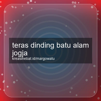 Teras Dinding Batu Alam Jogja