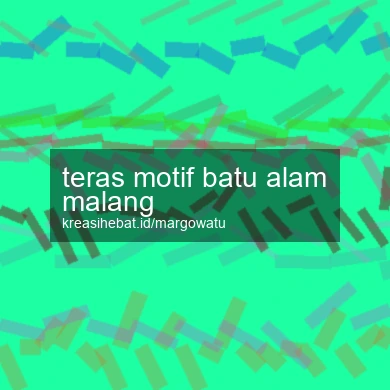 Teras Motif Batu Alam Malang