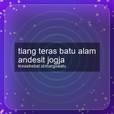 Tiang Teras Batu Alam Andesit Jogja