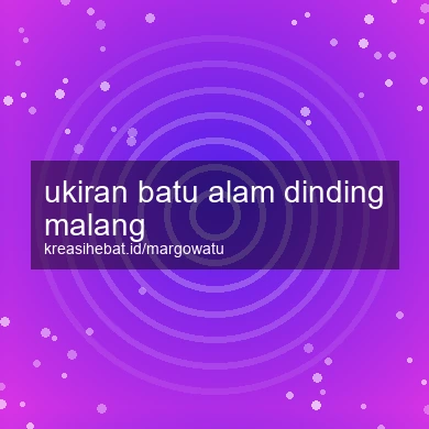 Ukiran Batu Alam Dinding Malang