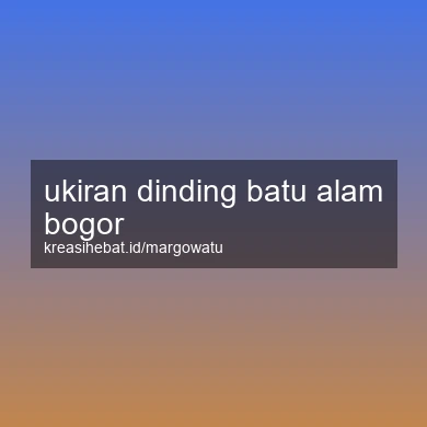 Ukiran Dinding Batu Alam Bogor