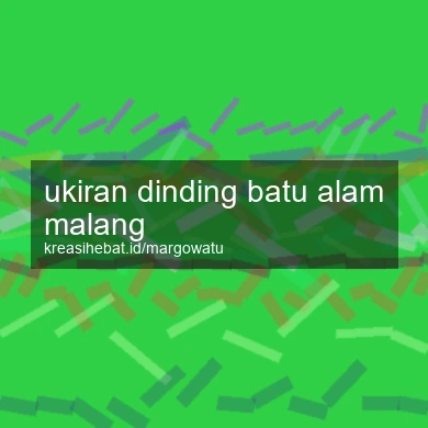 Ukiran Dinding Batu Alam Malang