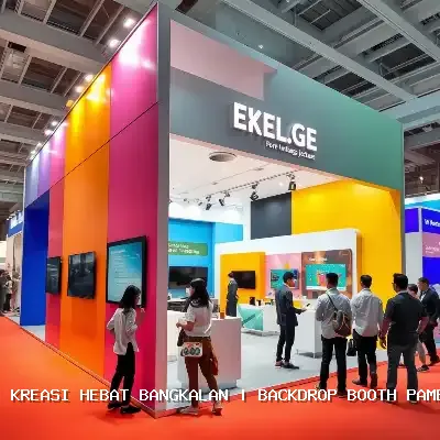 backdrop booth pameran Bangkalan