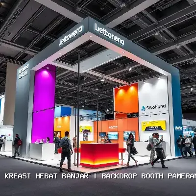 backdrop booth pameran Banjar