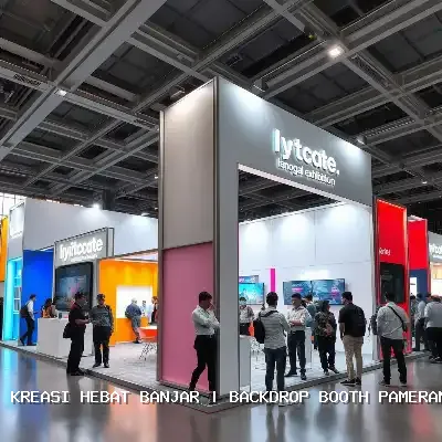 Backdrop Booth Pameran Banjar – Desain Custom dan Finishing Rapi