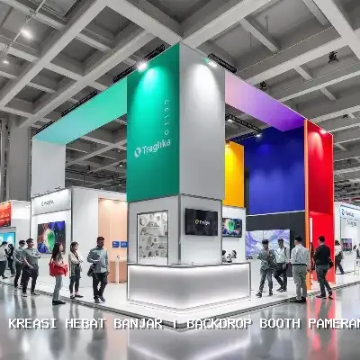 Backdrop Booth Pameran Banjar – Desain Custom dan Finishing Rapi