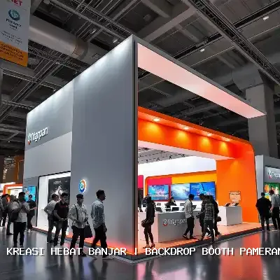 Backdrop Booth Pameran Banjar – Desain Custom dan Finishing Rapi