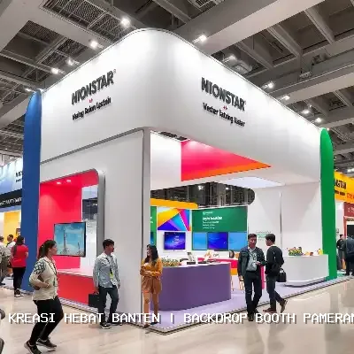 Backdrop Booth Pameran Banten – Desain Custom dan Berkualitas