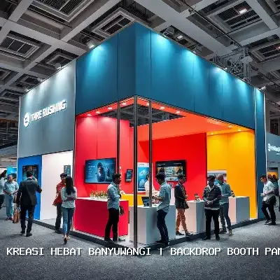 backdrop booth pameran Banyuwangi