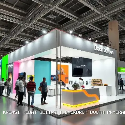 backdrop booth pameran Blitar