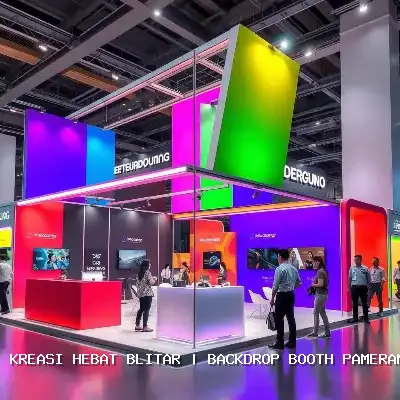 Backdrop Booth Pameran Blitar