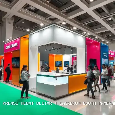 Backdrop Booth Pameran Blitar