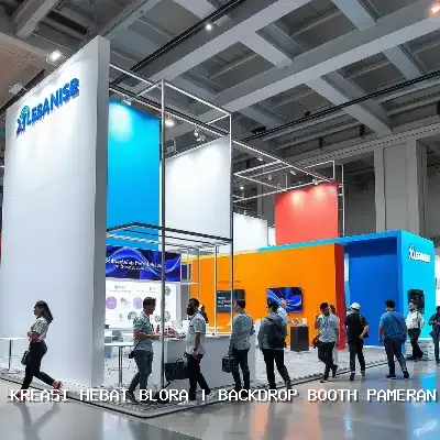 backdrop booth pameran Blora