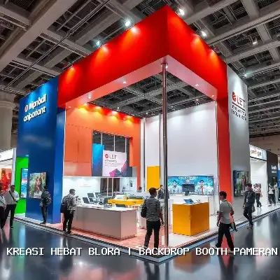 Backdrop Booth Pameran Blora
