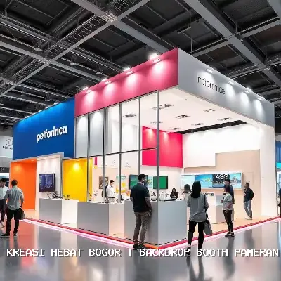 Backdrop Booth Pameran Bogor – Desain Custom & Finishing Rapi