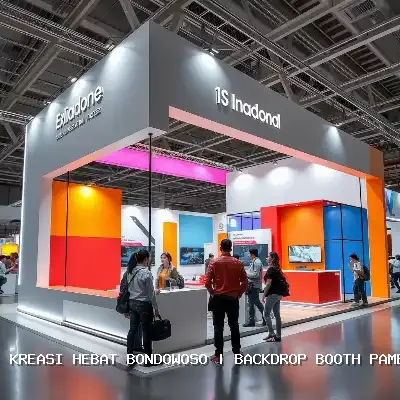 backdrop booth pameran Bondowoso