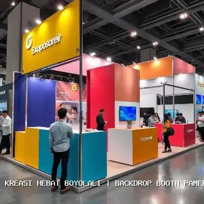 backdrop booth pameran Boyolali